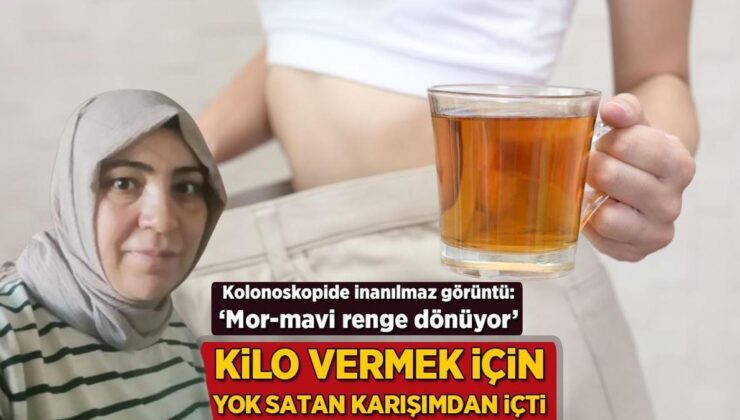 Kilo Vermek İçin Yok Satan Karışımdan İçti! İnanılmaz Görüntü: ‘Mor-Mavi Renge Dönüyor’