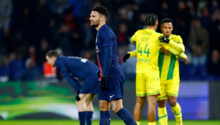 Paris Saint-Germain’e Nantes Çelmesi