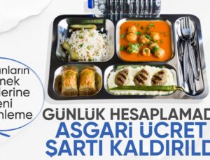 Yemek Ücreti Hesaplamasında Değişiklik Yapıldı