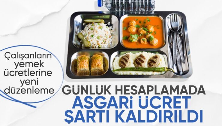 Yemek Ücreti Hesaplamasında Değişiklik Yapıldı