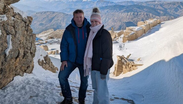 Adıyaman’da Nemrut, Kışın Yabancı Turistlerin İlgisini Çekiyor