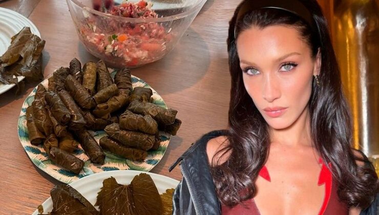 Bella Hadid’den Yaprak Sarması: Mutfaktaki Hünerlerini Sergiledi