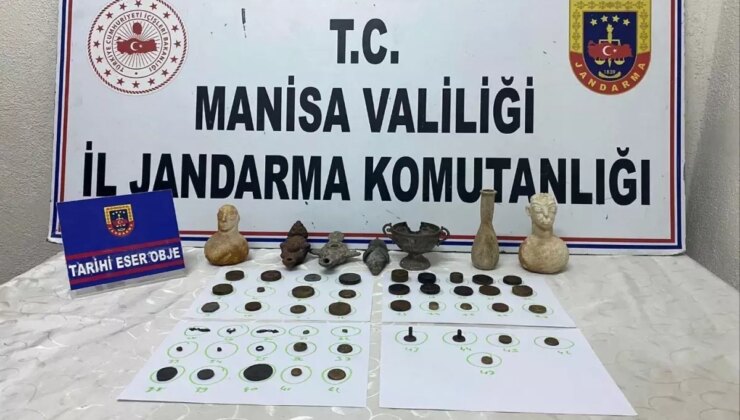 Manisa’da Jandarma Tarihi Yapıtlara El Koydu