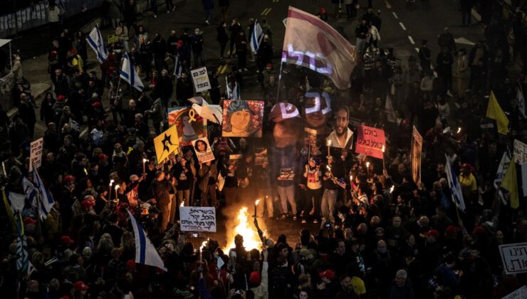 Netanyau’ya Ateşkes ve İstifa Çağrısı: Tel Aviv’de Protestolar Sürüyor