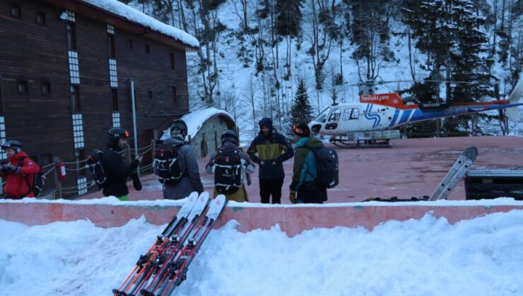 Rize’de Kış Turizmi: Kaçkar Tepelerinde Heliski Heyecanı Başladı