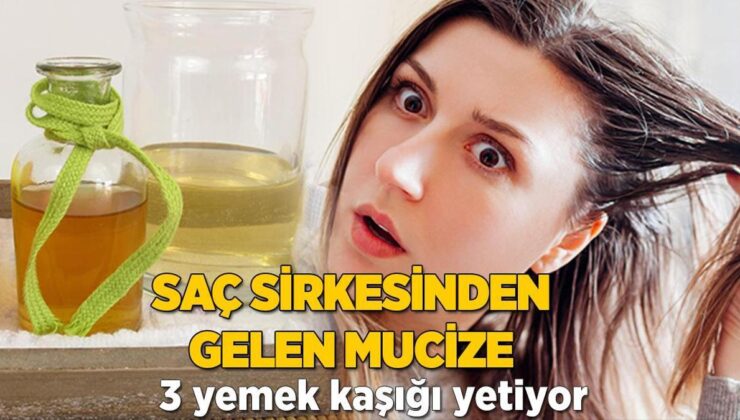 Saç Sirkesinden Gelen Mucize! 3 Yemek Kaşığı Kâfi de Artar Bile, Dökülmeye Birebir