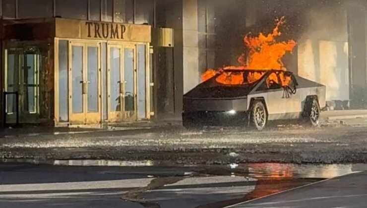 Trump’ın Otelinin Önünde Patlatılan Tesla ile İlgili Dikkat Çeken Detay