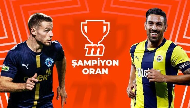 Türkiye Kupası’nda Fenerbahçe, Kasımpaşa Deplasmanında! Şampiyon Oranlar Misli’de