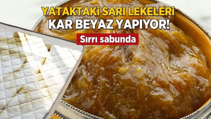 Yataktan Çıkmayan Sarı Lekeyi Yok Eden Mucize Karışım! Yepyeni Olacak, Sonuç Kar Beyaz